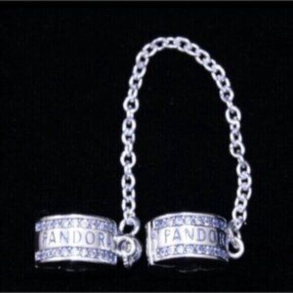 NEW Pandora Safety Chain Clip Bracelet Charm - Picture 5 of 5
